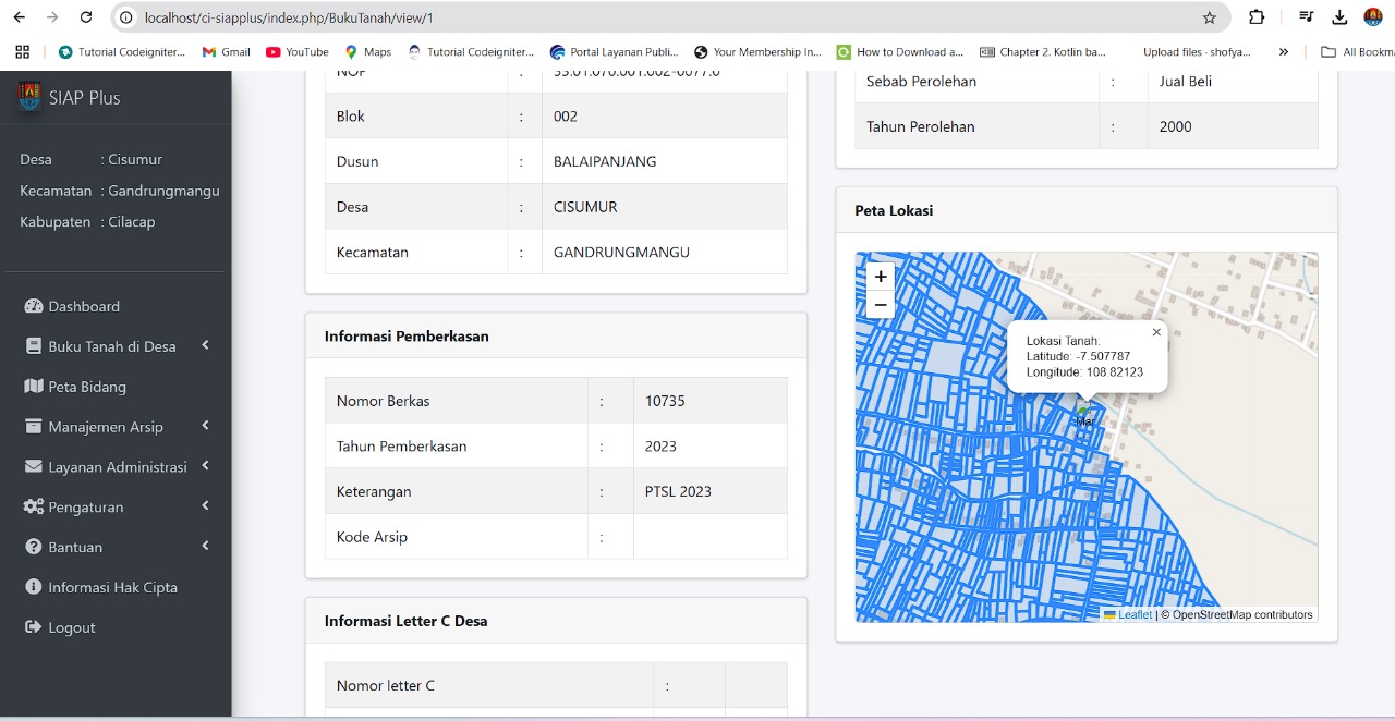 Aplikasi Pertanahan Desa Berbasis GIS